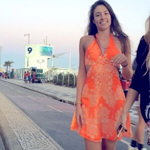 #FarmRio dress #neon